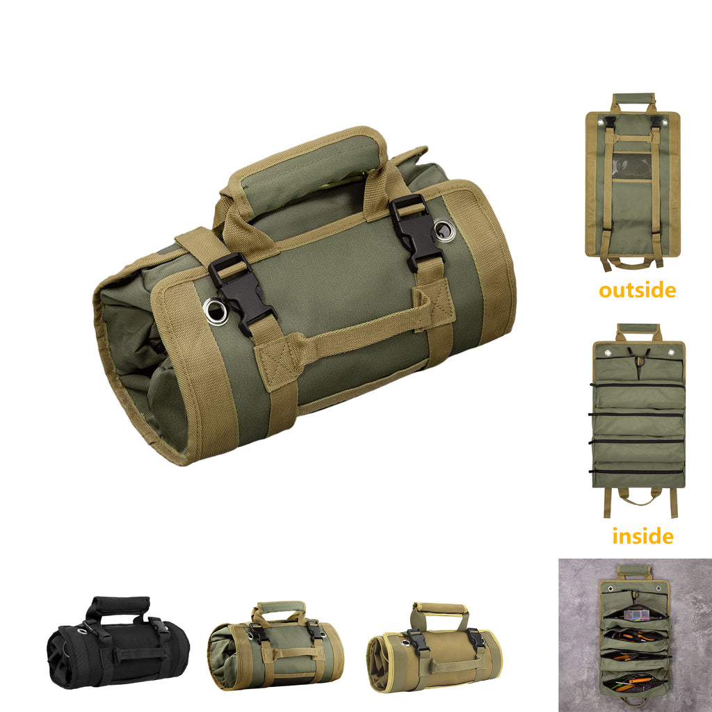 Roll Up Small Toolbag For Handyman Heavy Duty Tool Organizer