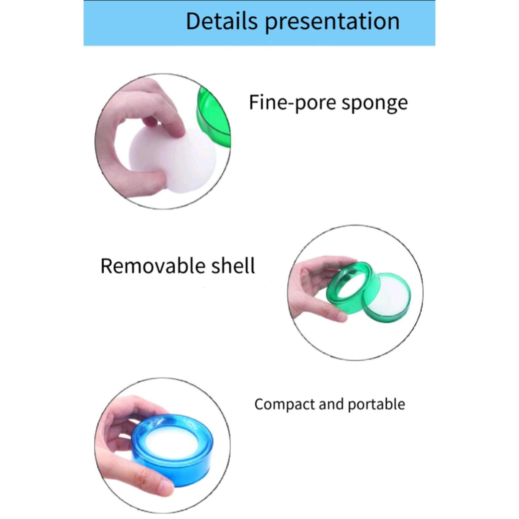Finger Moistener Sponge Accounting Office Hygienic Dispenser