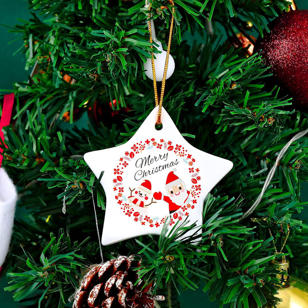 Ceramic Christmas Ornament Pendant