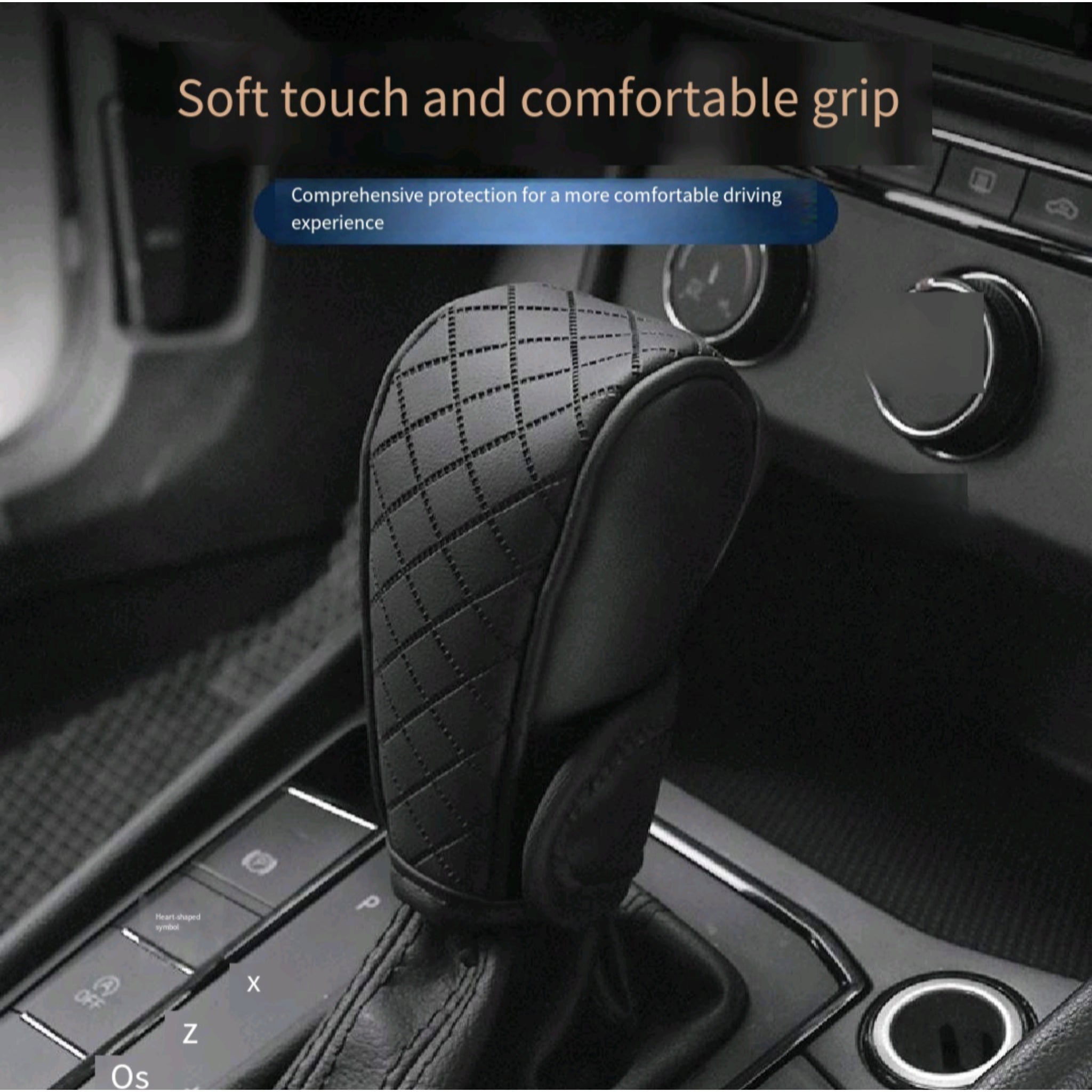 Carbon Shift Cover Breathable Leather Universal