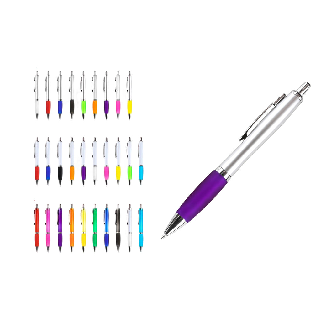 Promo Plastic Click Pen - Logo Printed (Gourd Shape)