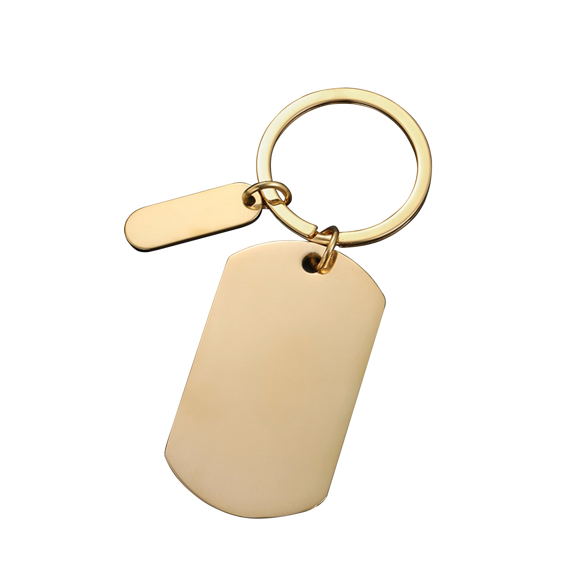Stainless Steel Dog Tag Keychain