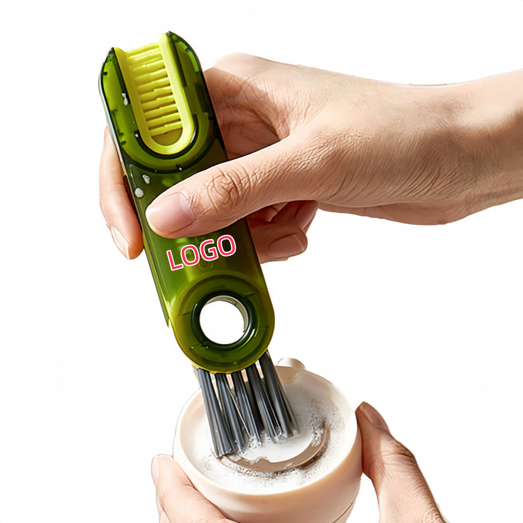 Color Box Package Multi Function U Shape Silicone Rotatable Brush