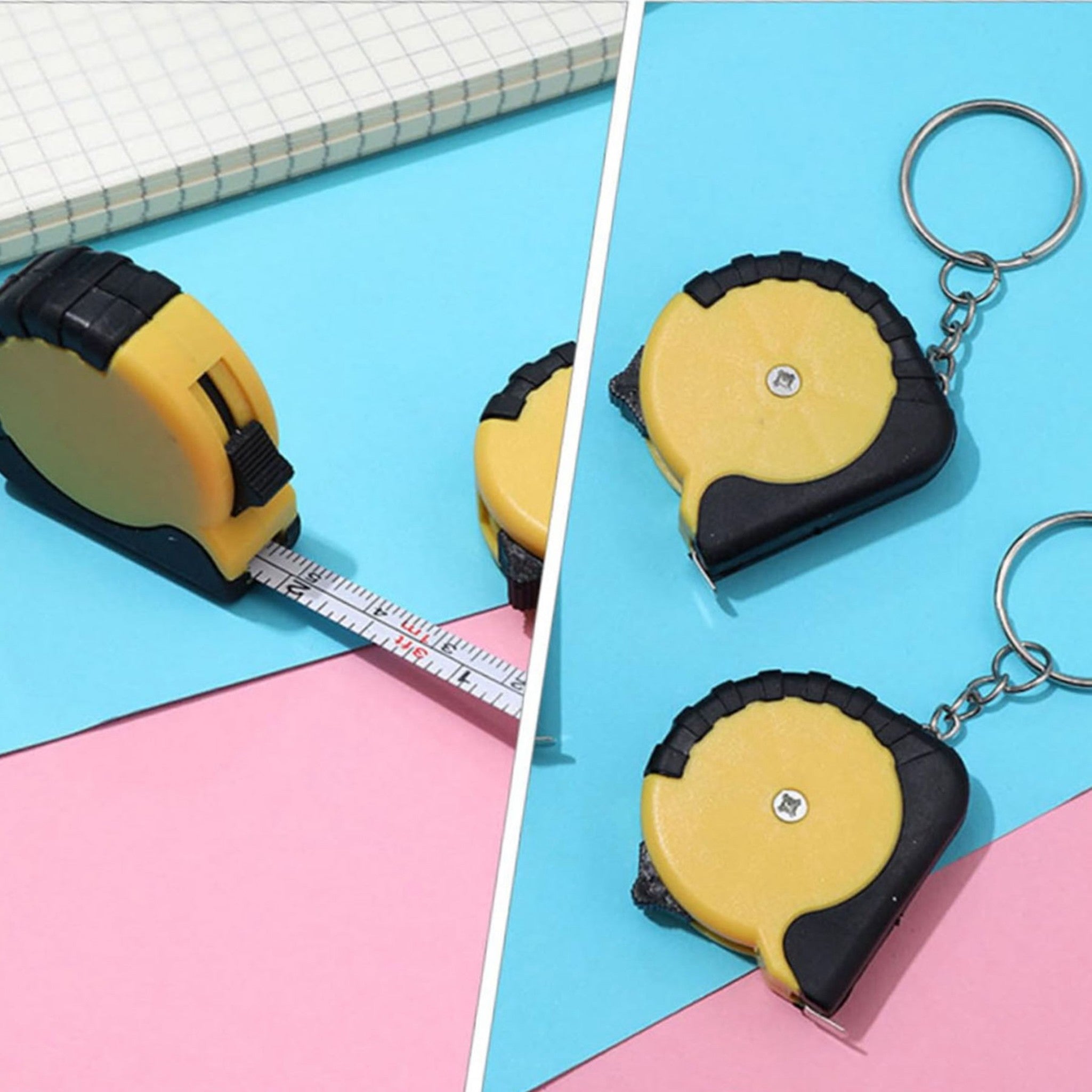Portable Mini Retractable Pocket Keyring Tape Measure