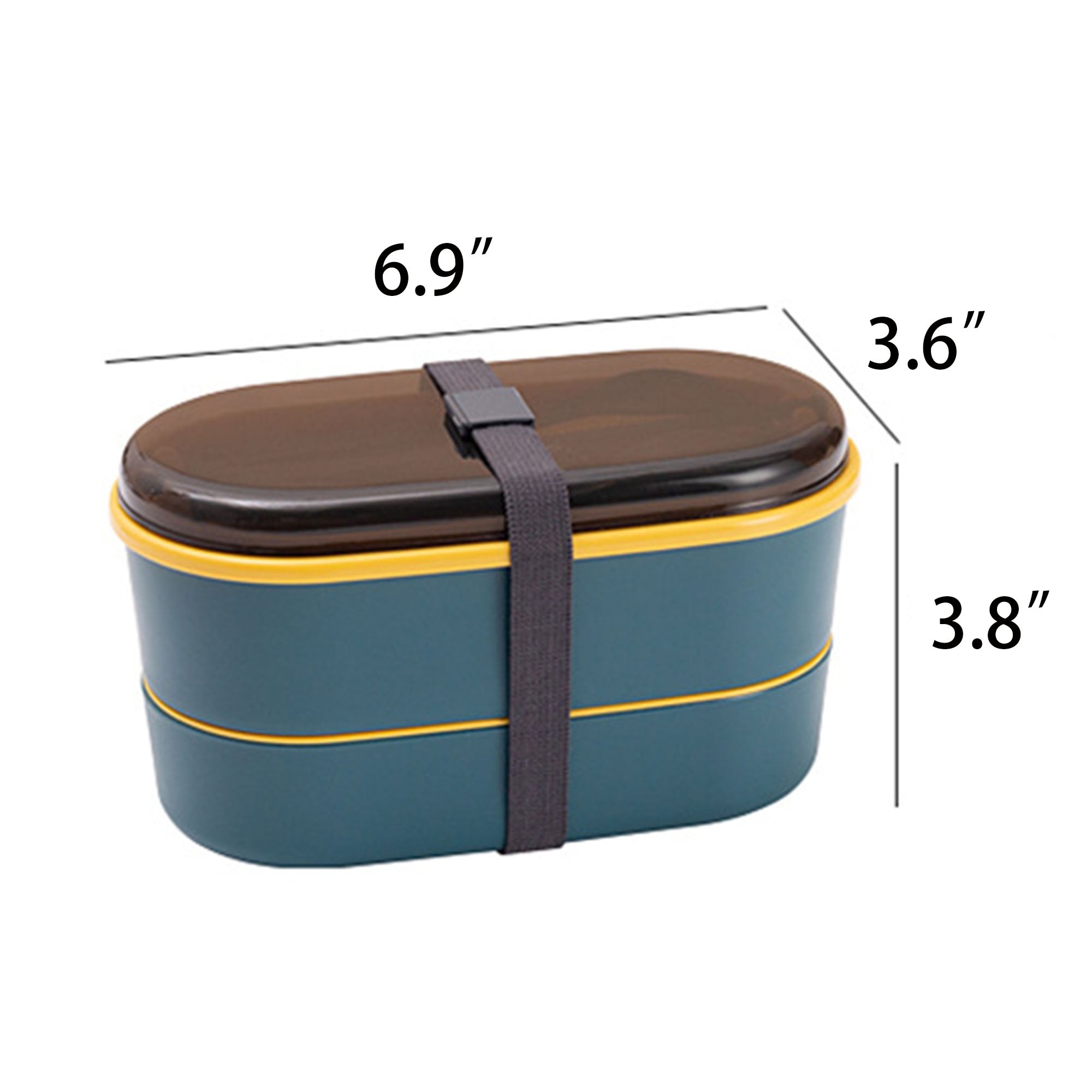 Double Layer Lunch Box With Plastic Utensils