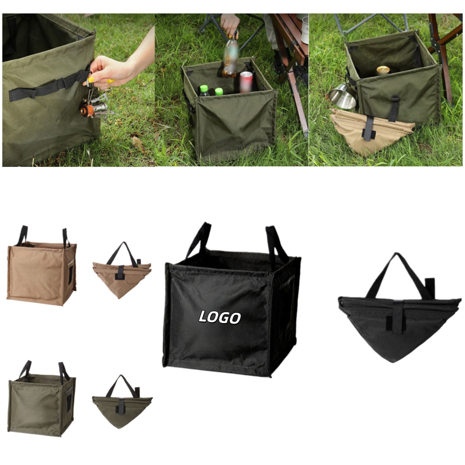 Outdoor Foldable Camping Trash Bin