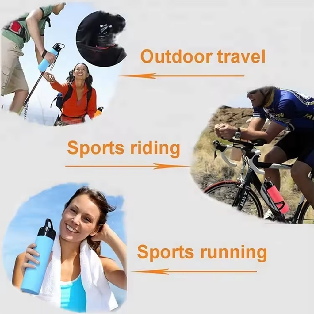 Reusable Drinking Water Bags Collapsable Water Bottles