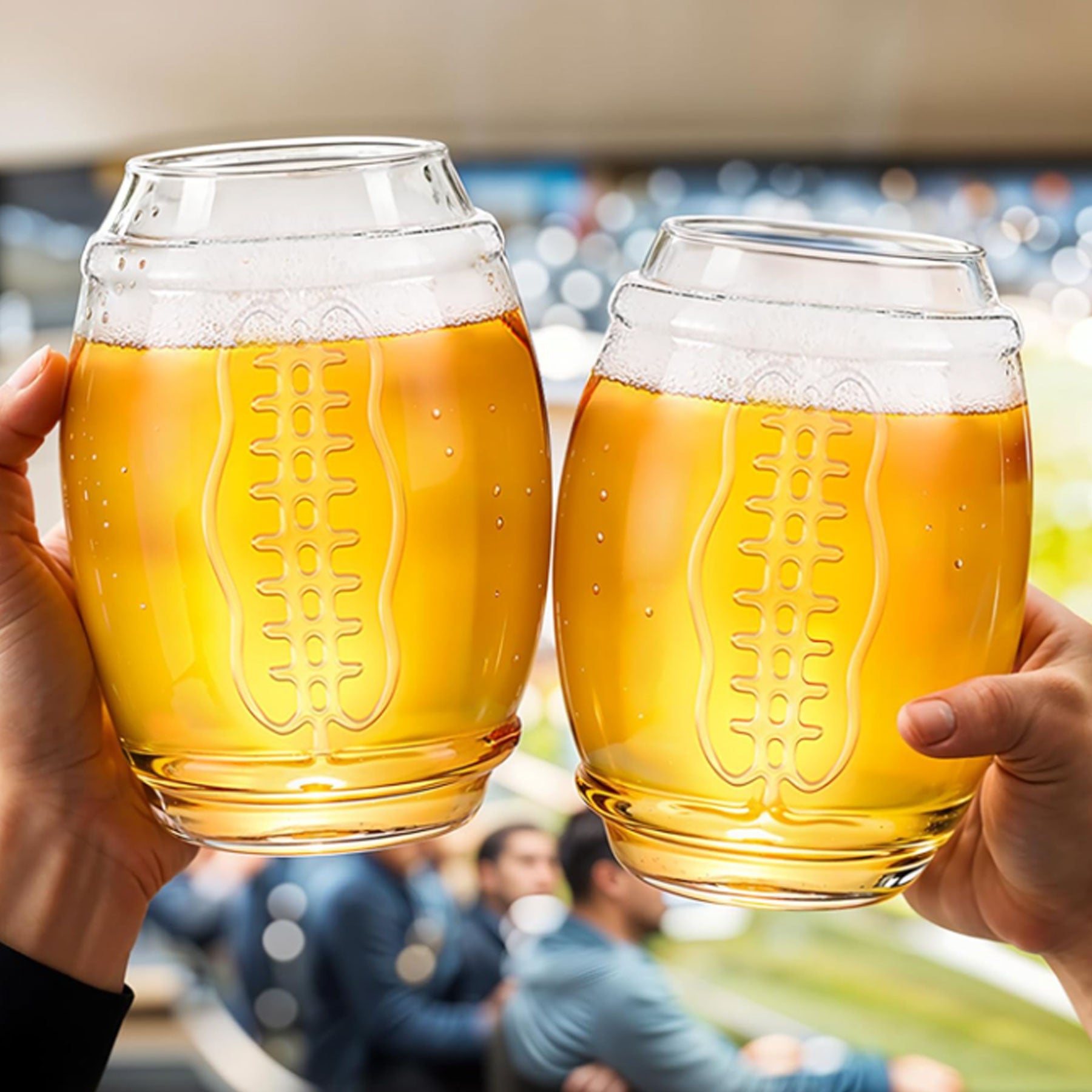 Football Beer Glass