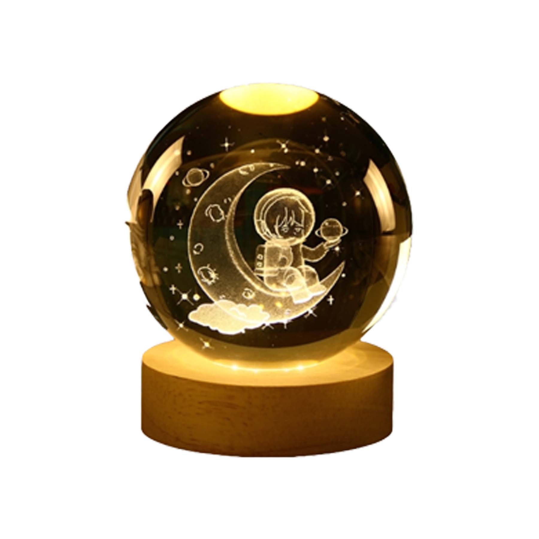 Christmas Decorative Crystal Ball With Base