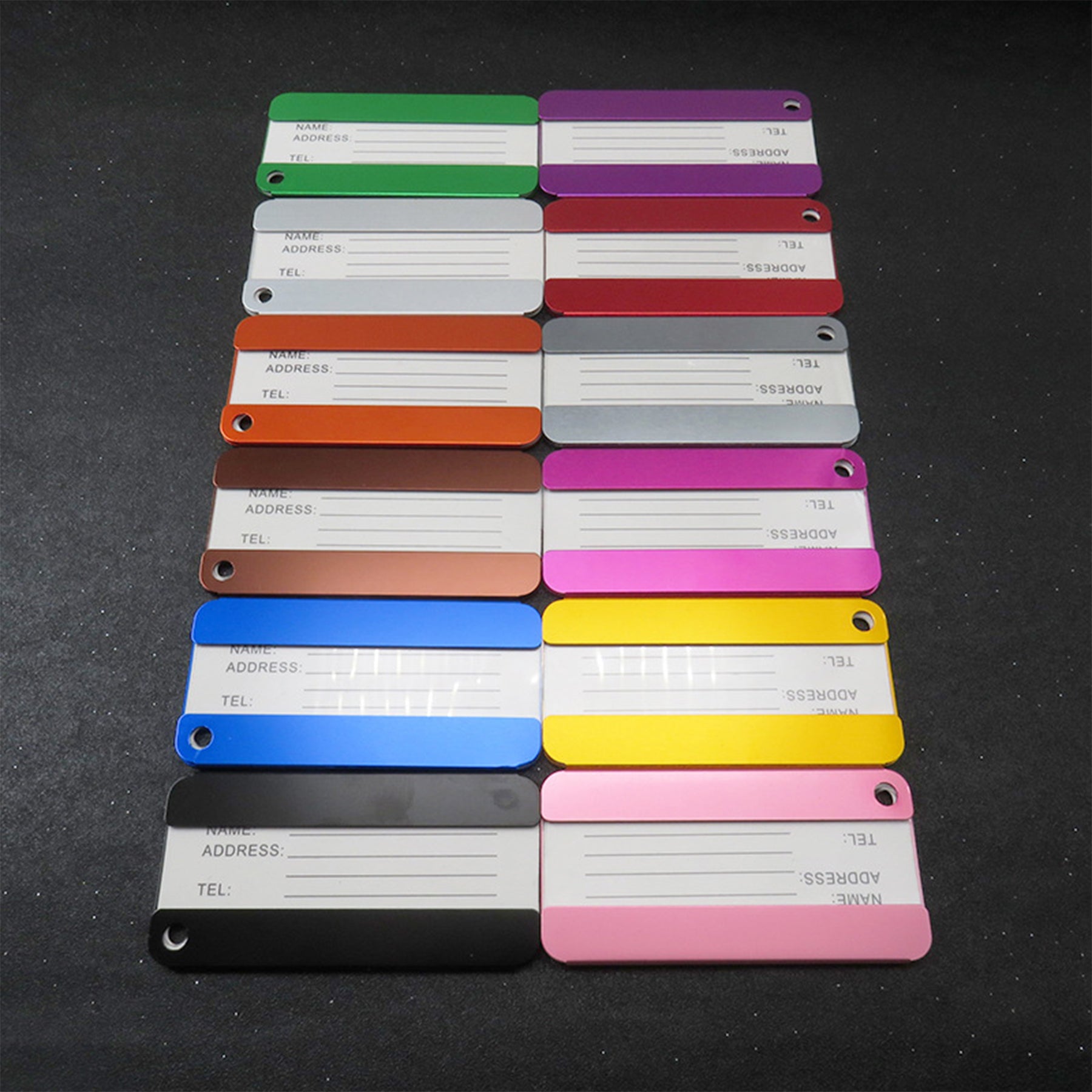 Balanced Aluminum Luggage Tag Baggage Tag