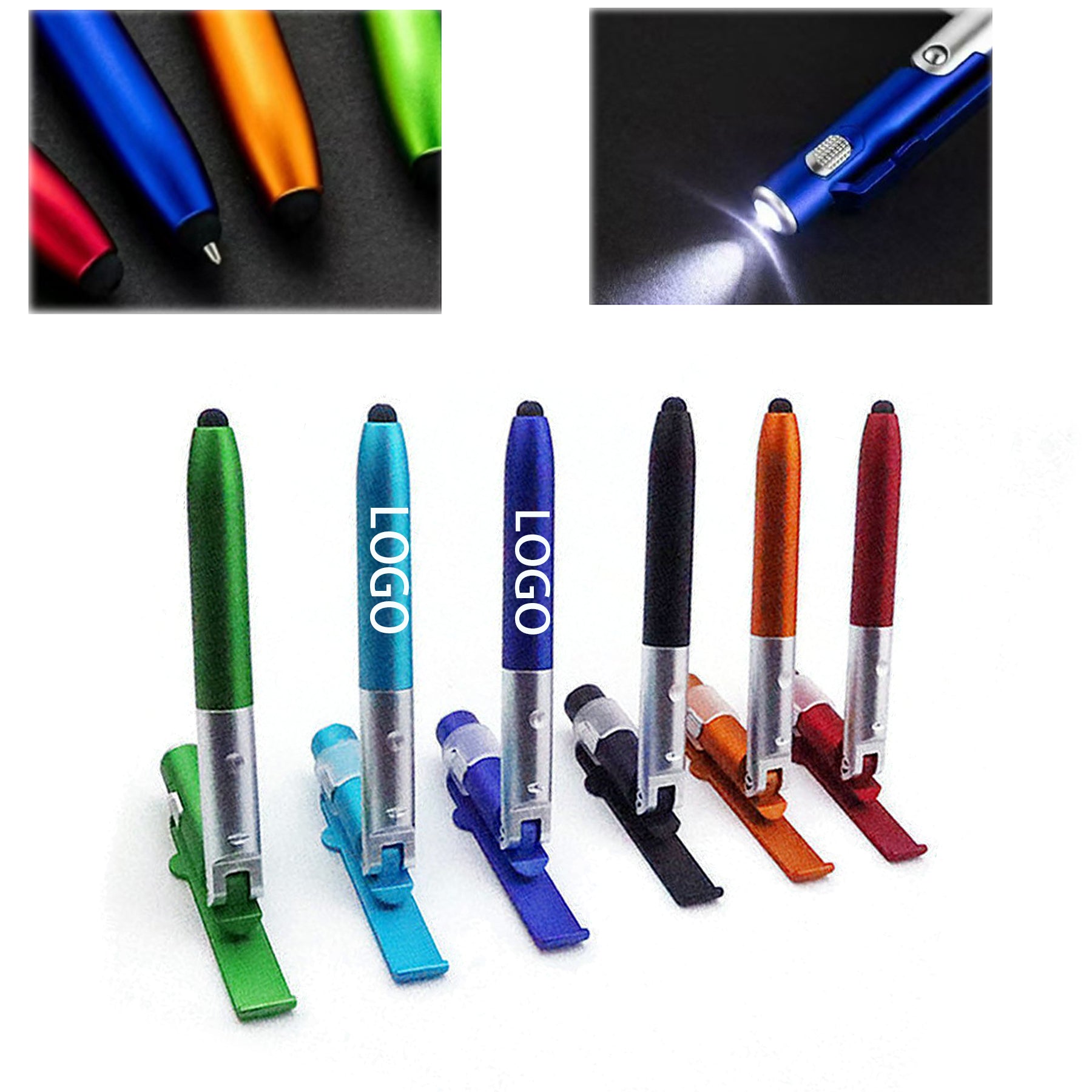 Multi - Functional Phone Holder LED Light Pen