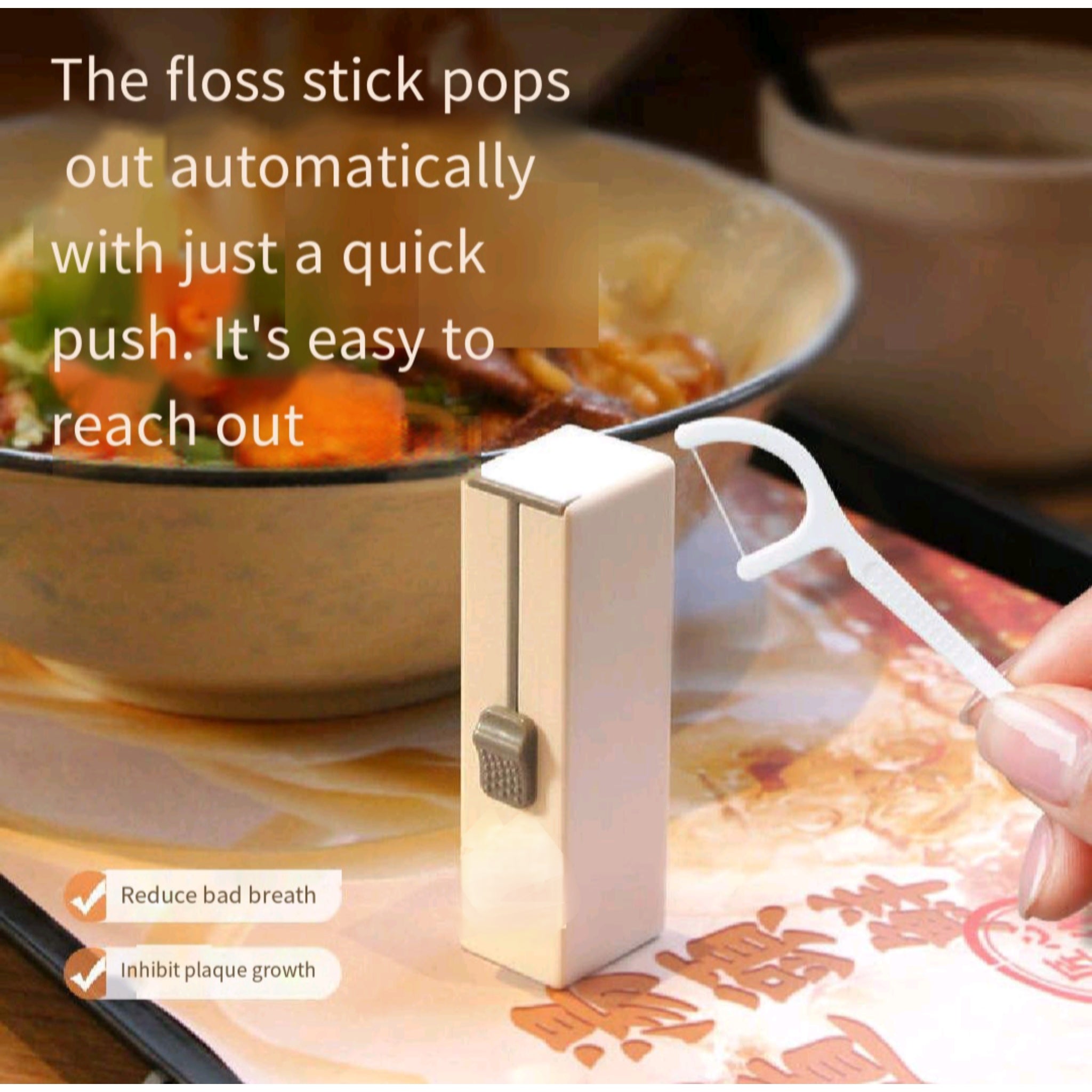 Portable 10 Pieces Automatic Dental Floss Box