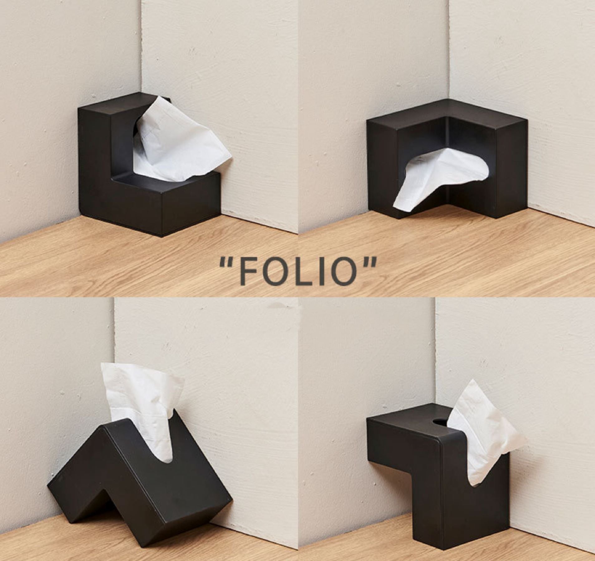 L-shaped Tissue Box
