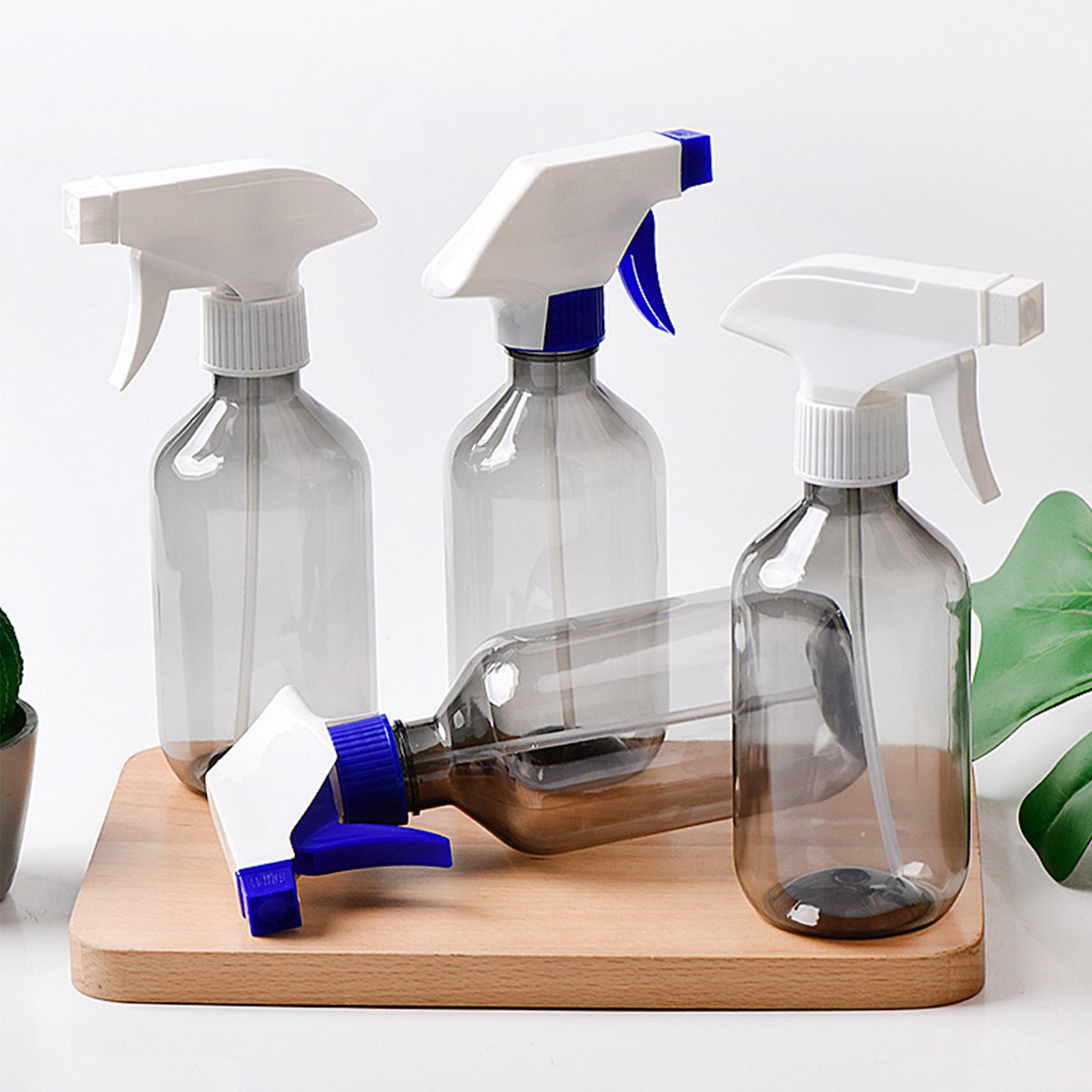 Transparent Black Spray Bottle