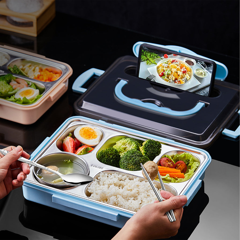 Square Compartmentalized Bento Lunch Box