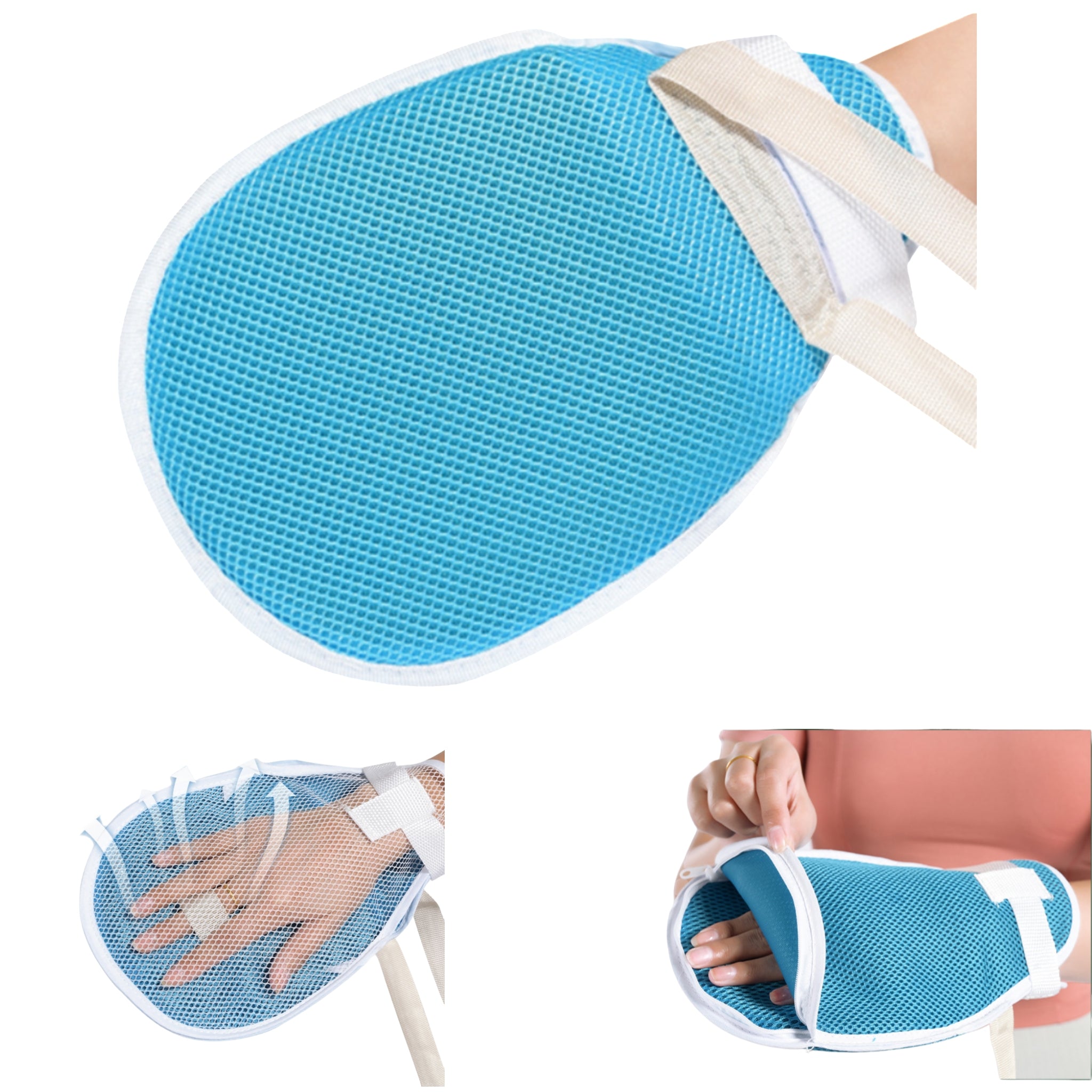 Medical Safety Mittens Dementia Anti Scratch Tube Protection