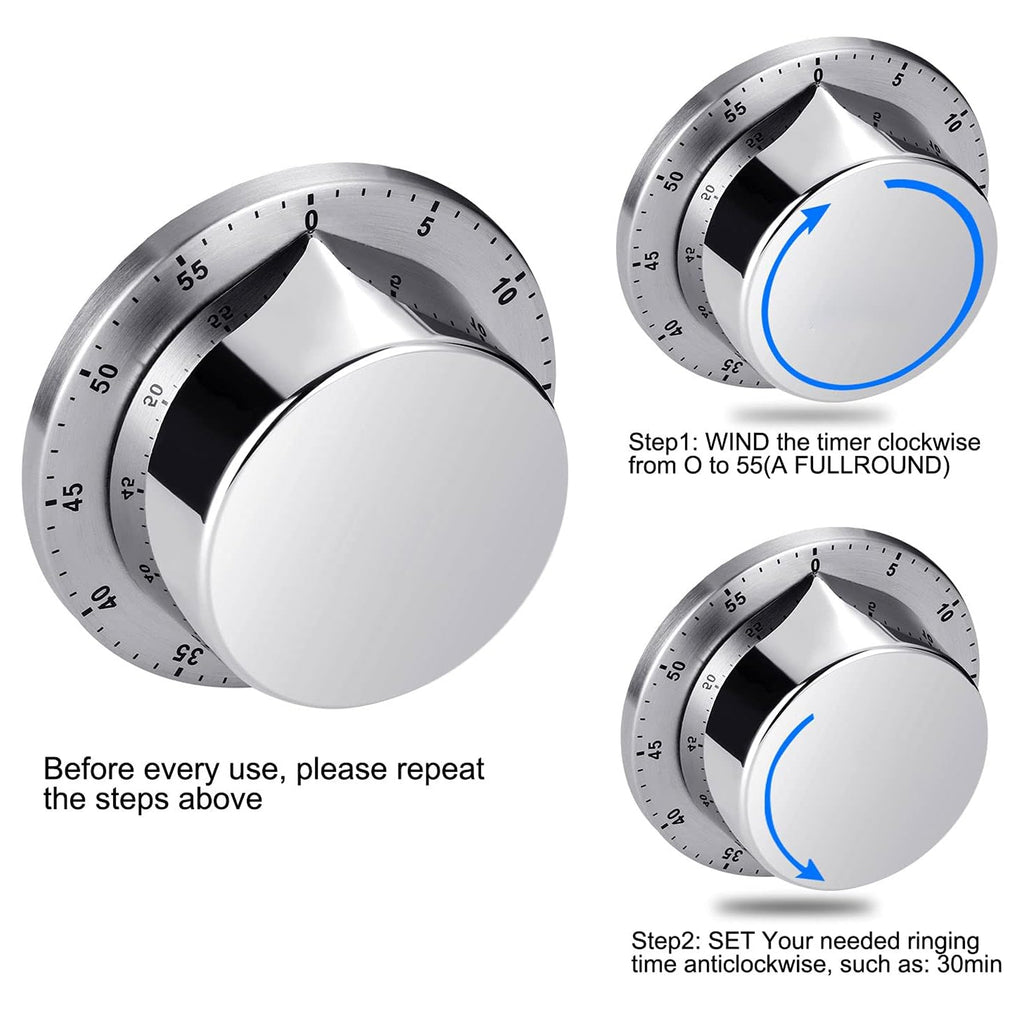 100% Mechanical Kitchen Timers for Cooking