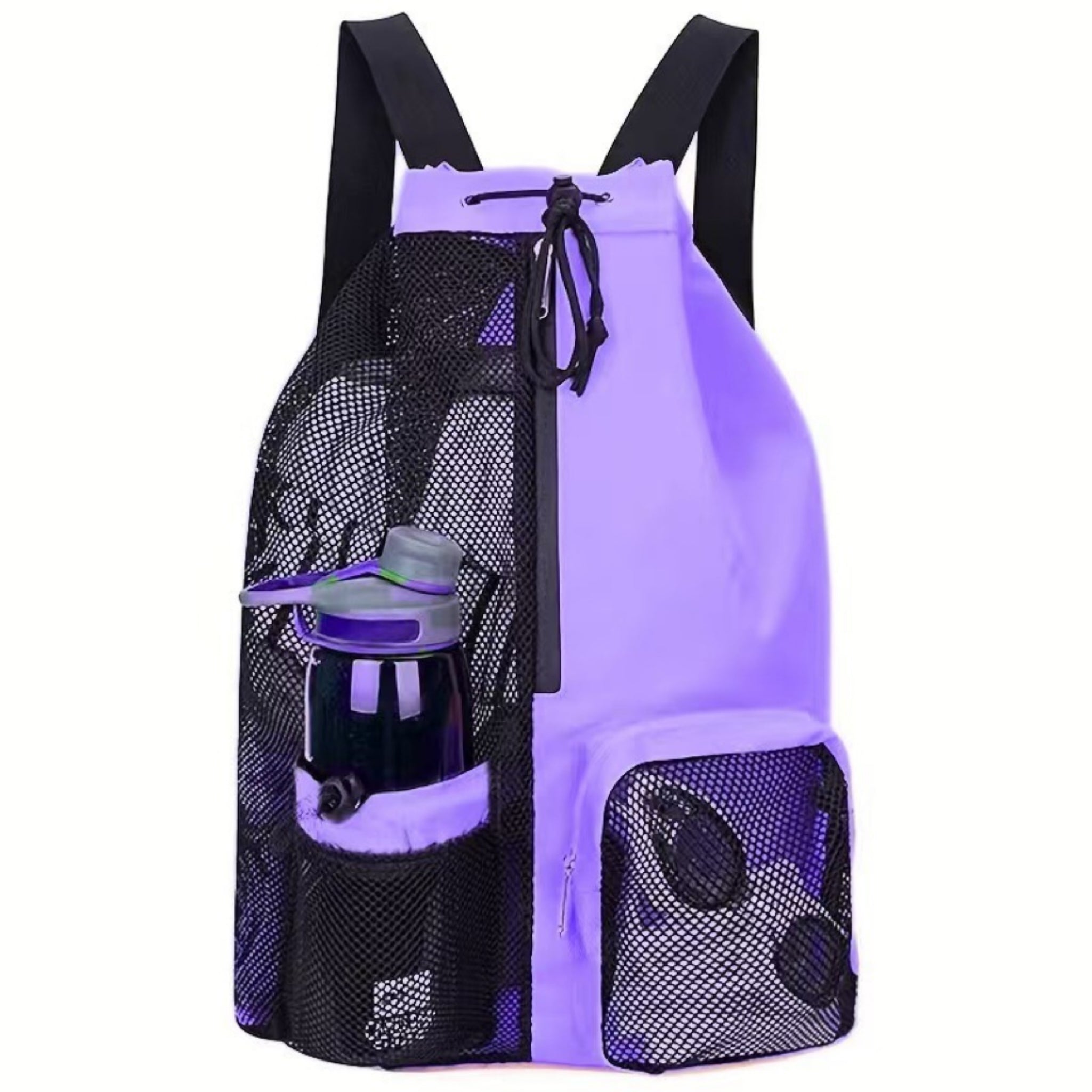 Mesh drawstring backpack