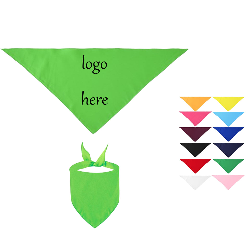 Solid Color Polyester Pet Triangle Bandana