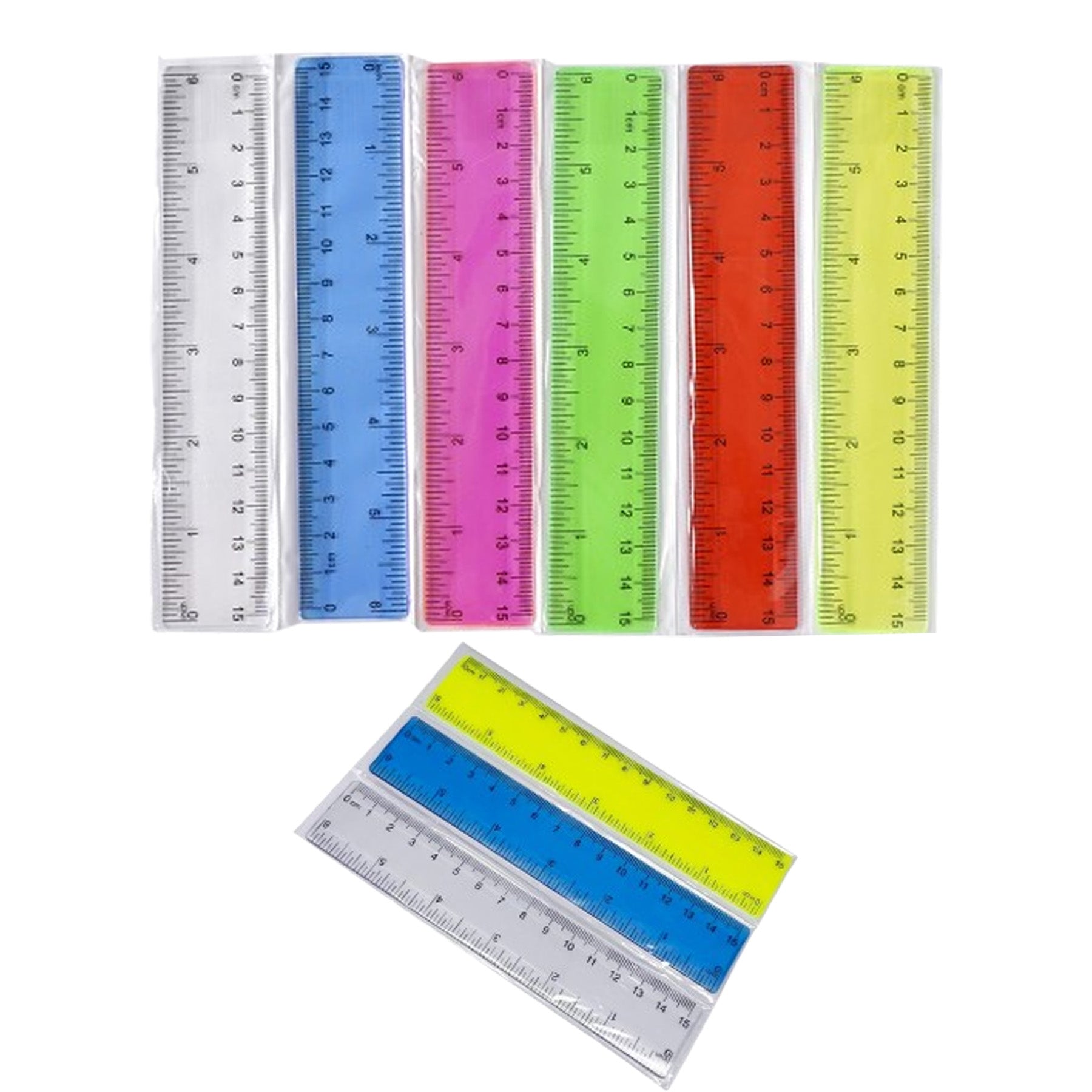 Small PS Plastic Translucent Tool Ruler
