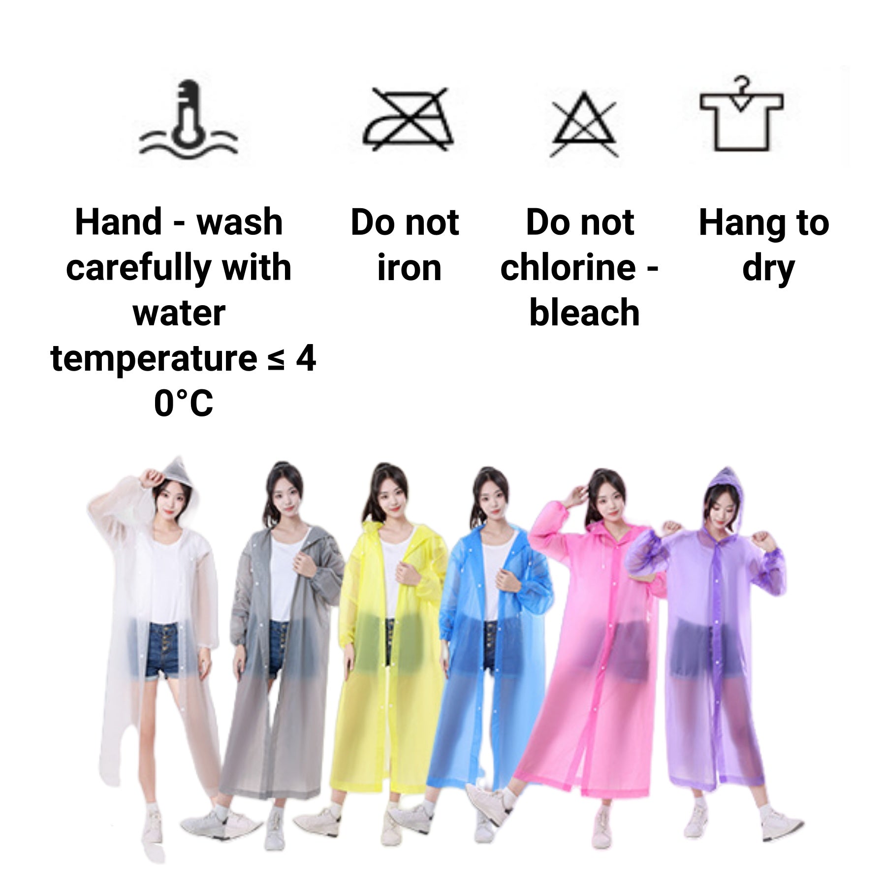 Thickened EVA One - Piece Raincoat