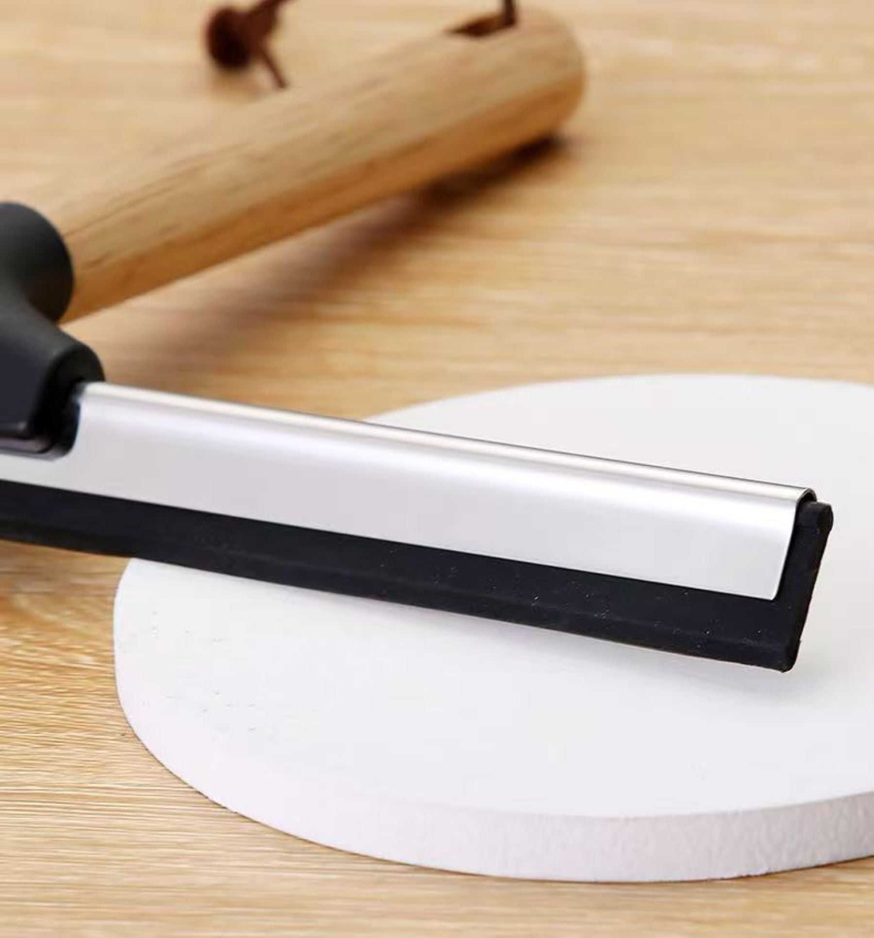Wooden-Handled Glass Wiper