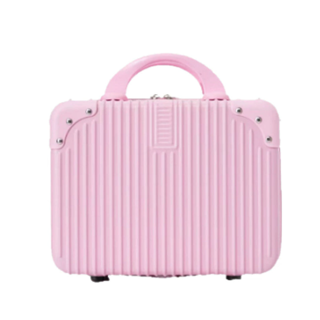 14" Retro Mini Luggage Makeup Case Portable Travel Organizer
