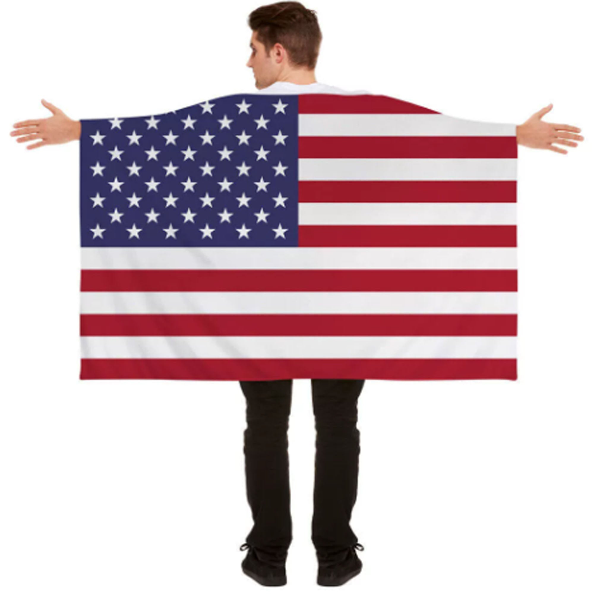 Custom World Cup Polyester Fan Cape National Flag Shawl