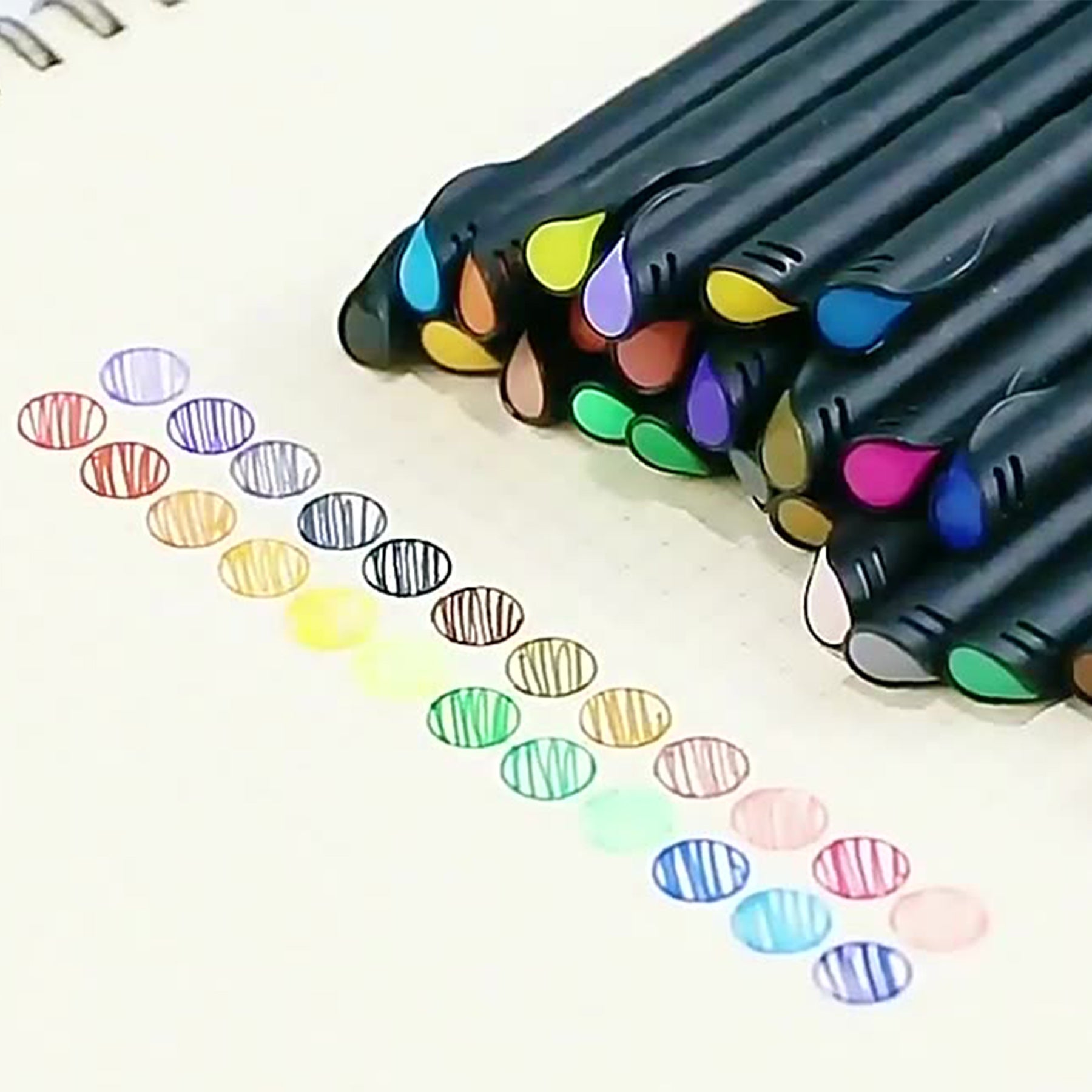 Journal Planner Colored Pens