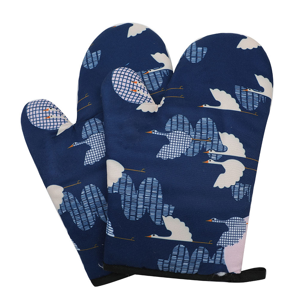 Nordic Scandi Oven Mitts Heat Resistant Thickened Baking