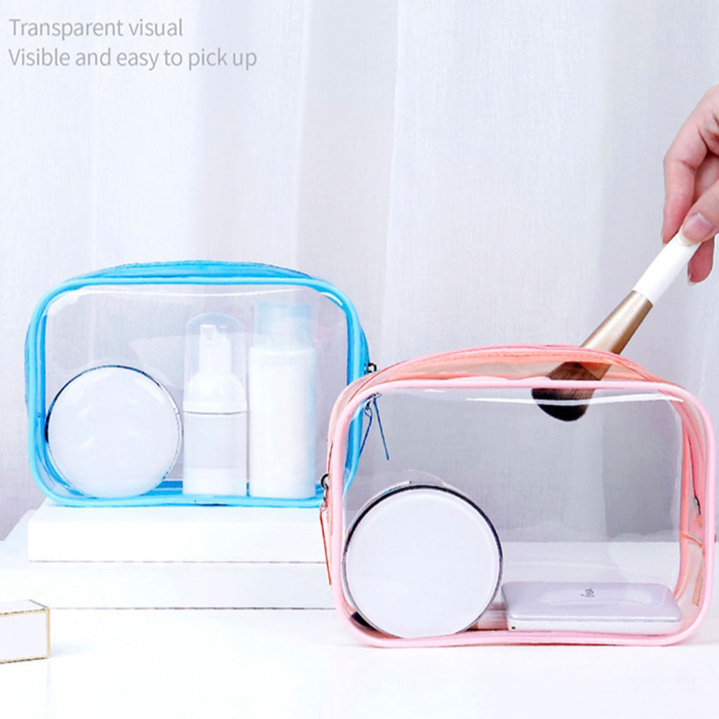 Waterproof PVC Makeup Bag - Stylish Cosmetic Organizer