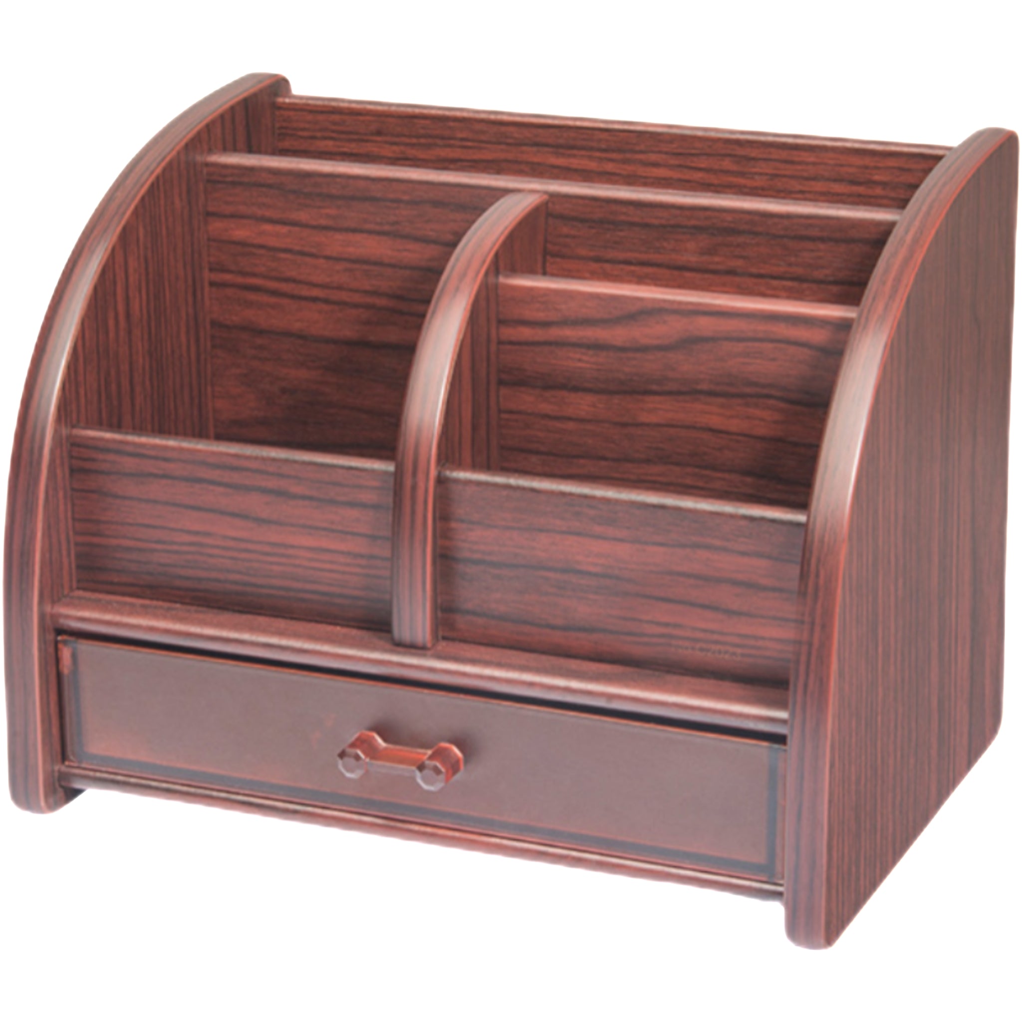Multi-Functional Wooden Desk Storage Unit