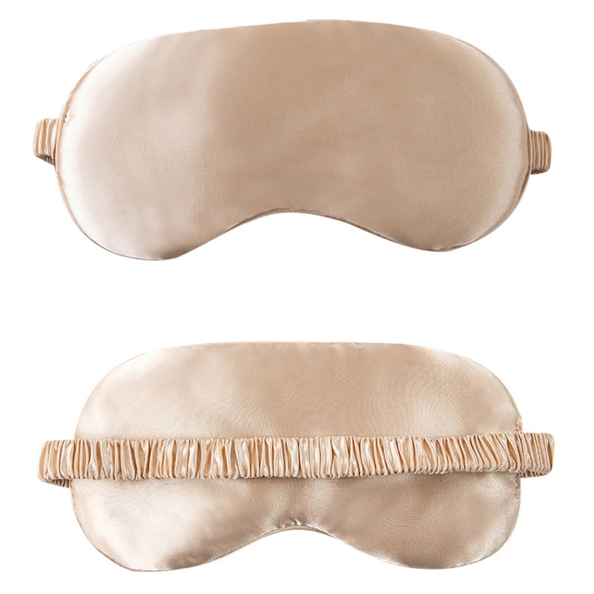 Portable Double-Sided Silk Solid Color Eye Mask
