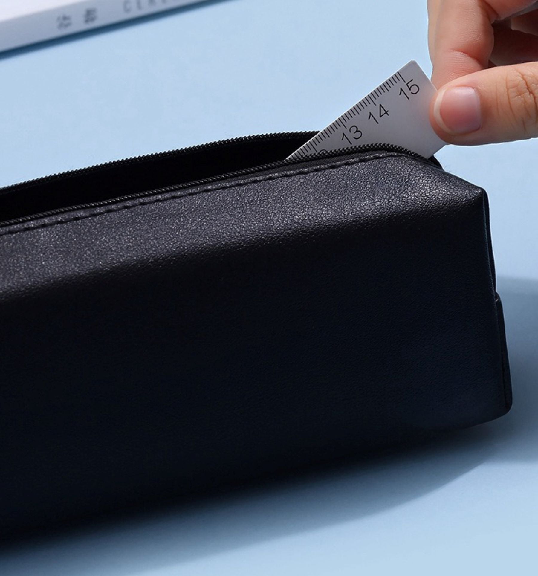 PU Leather Large-capacity Pen Case