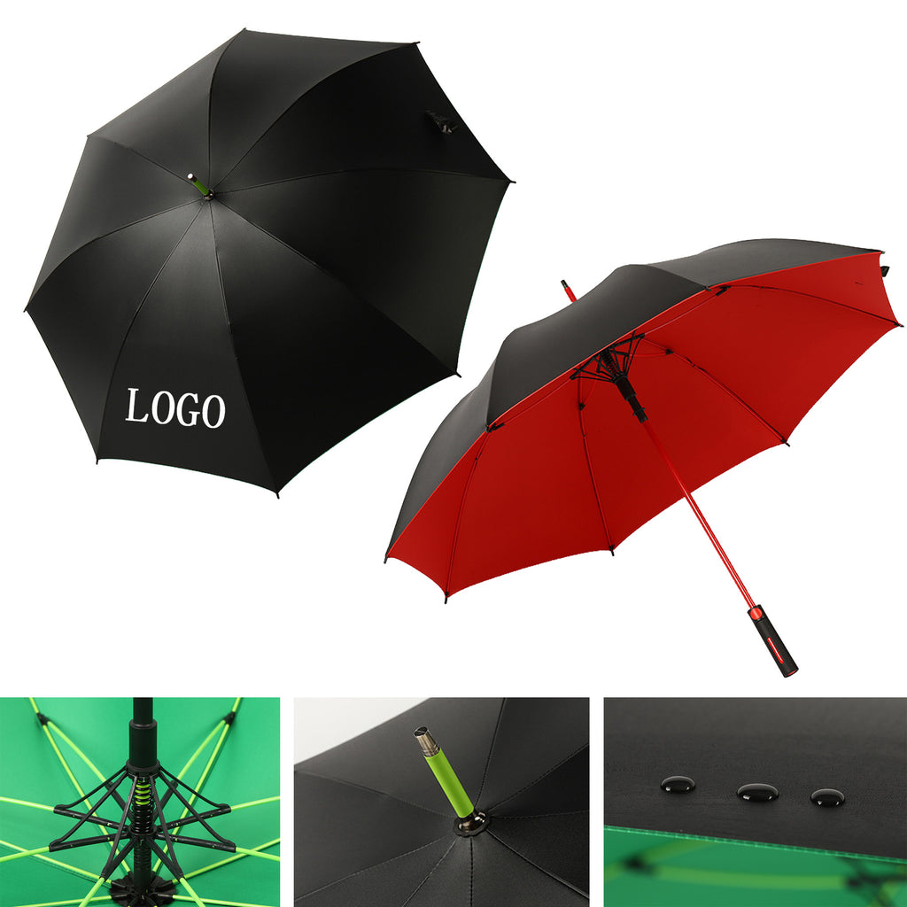Black Tape Windproof Umbrella