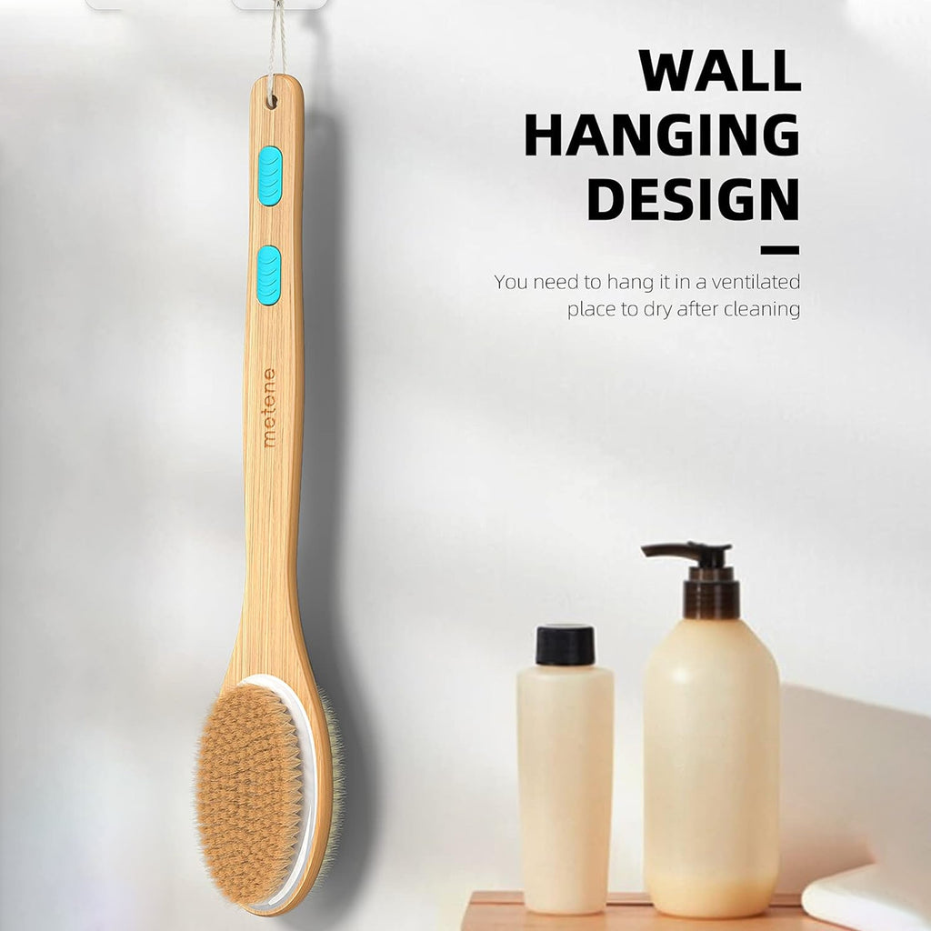 Long-Handled Dual-Sided Bath Brush