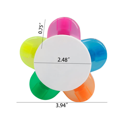 5 Color Petal Shaped Highlighter
