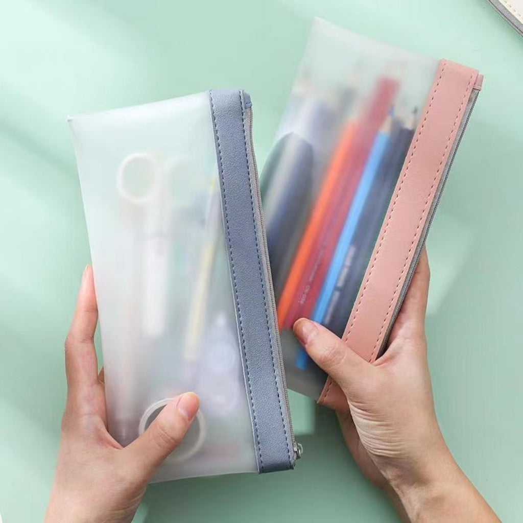 Frosted Transparent Pencil Case