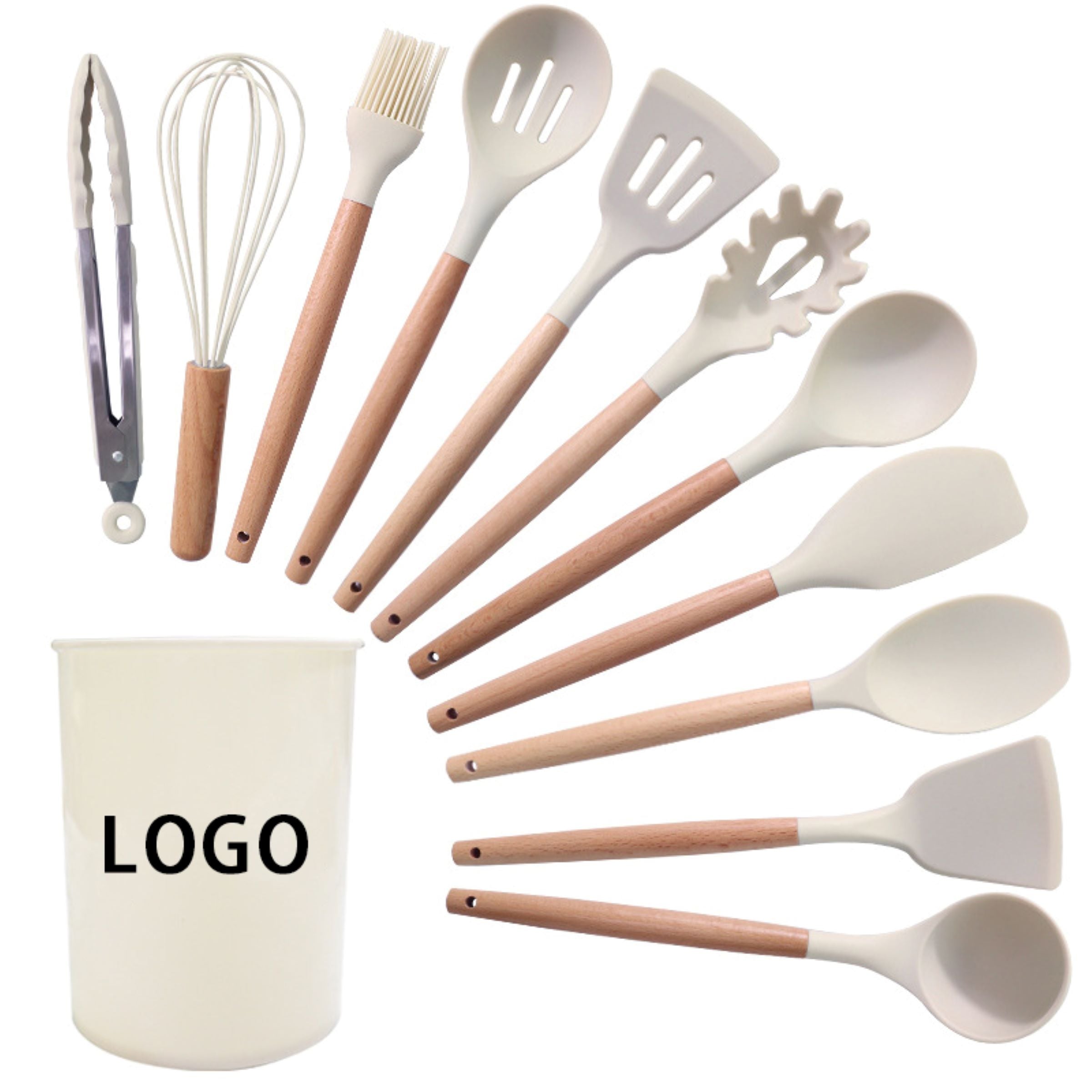 Silicone Spatula and Soup Ladle Set