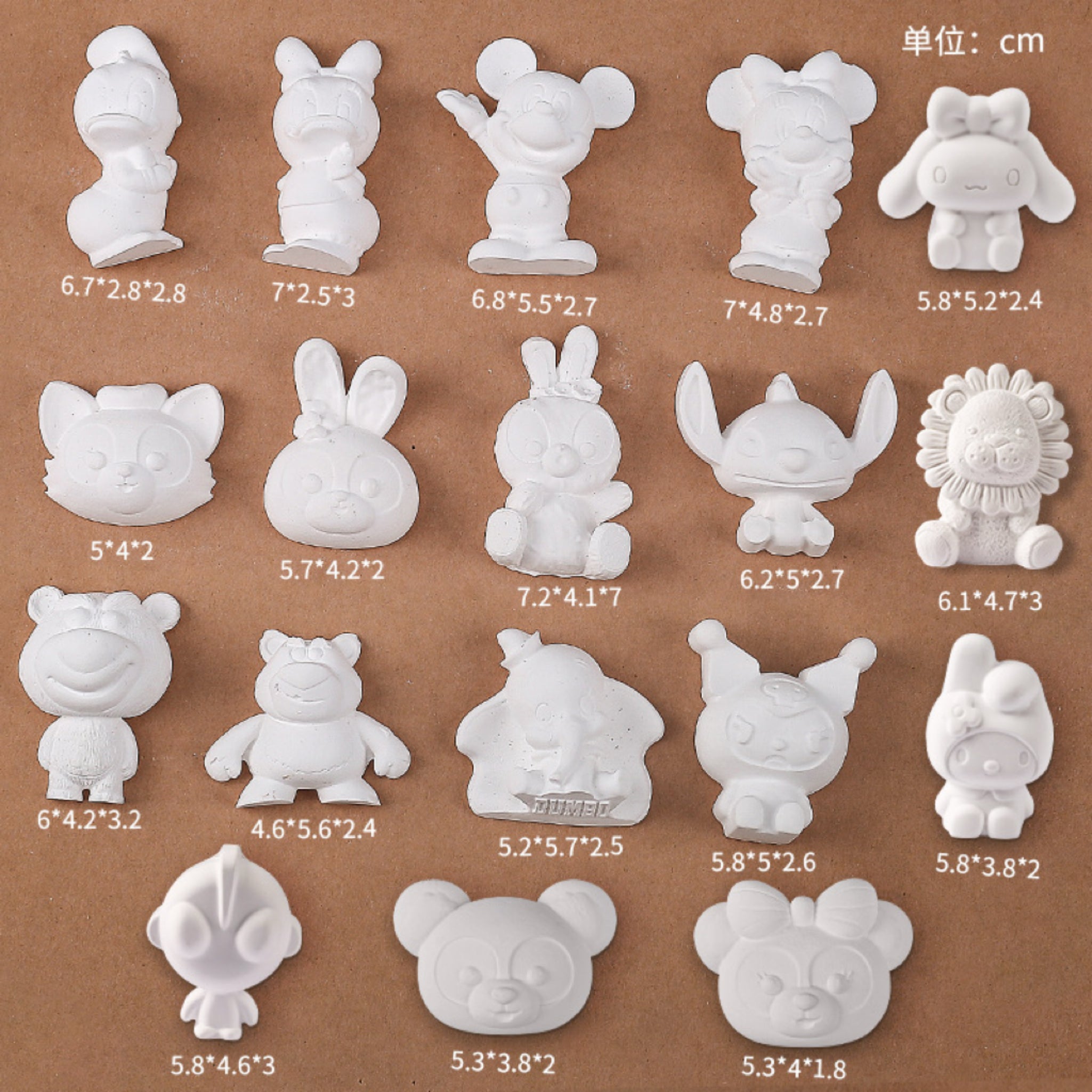 Mini Diy Plaster Painting Doll Set For Kids