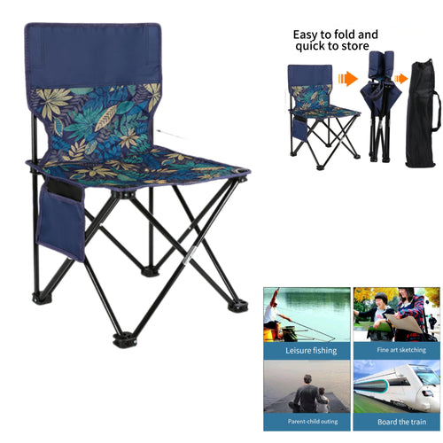 600D Oxford Fabric Folding Camping Chair With Backrest