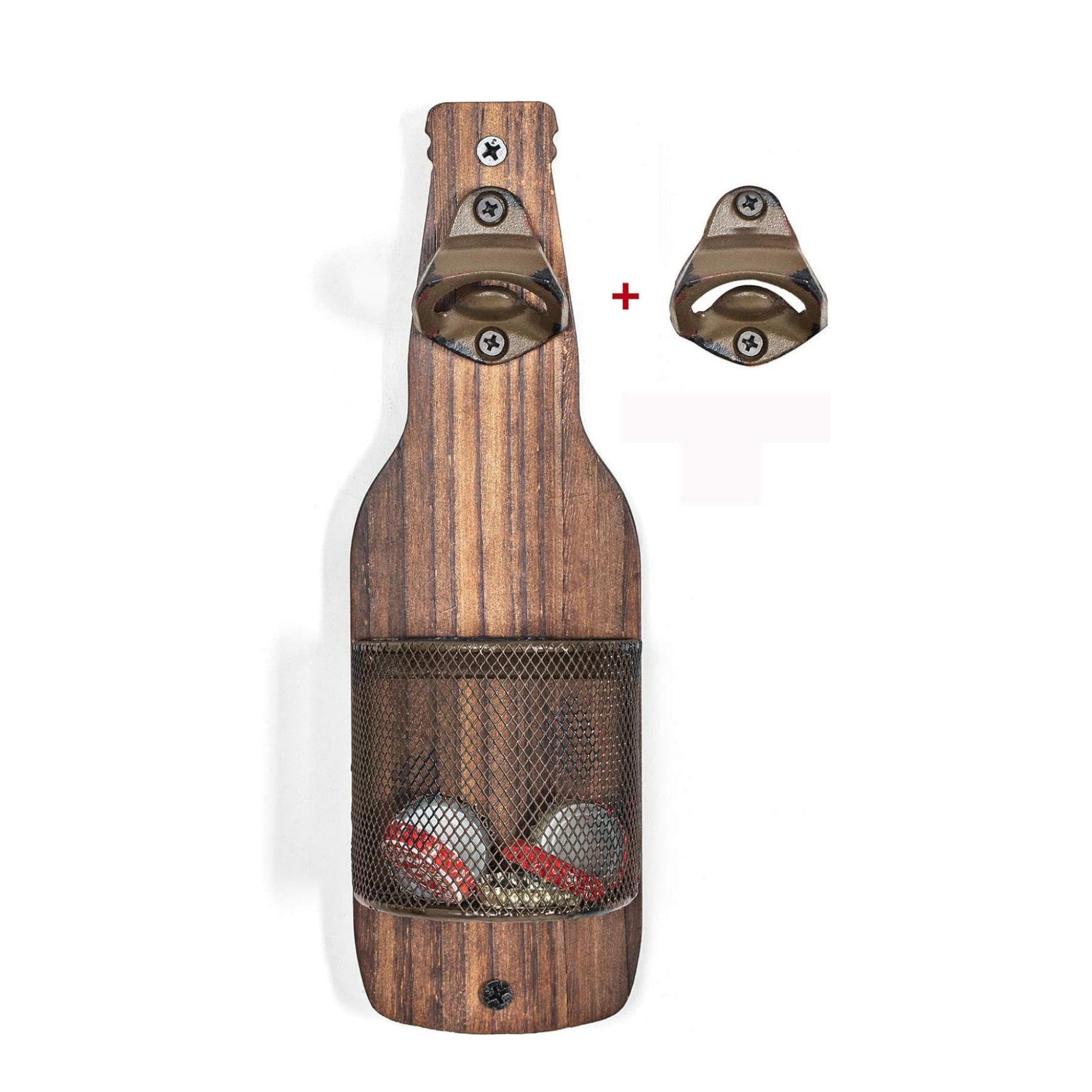 Wall-Mounted Bottle Cap Storage Basket