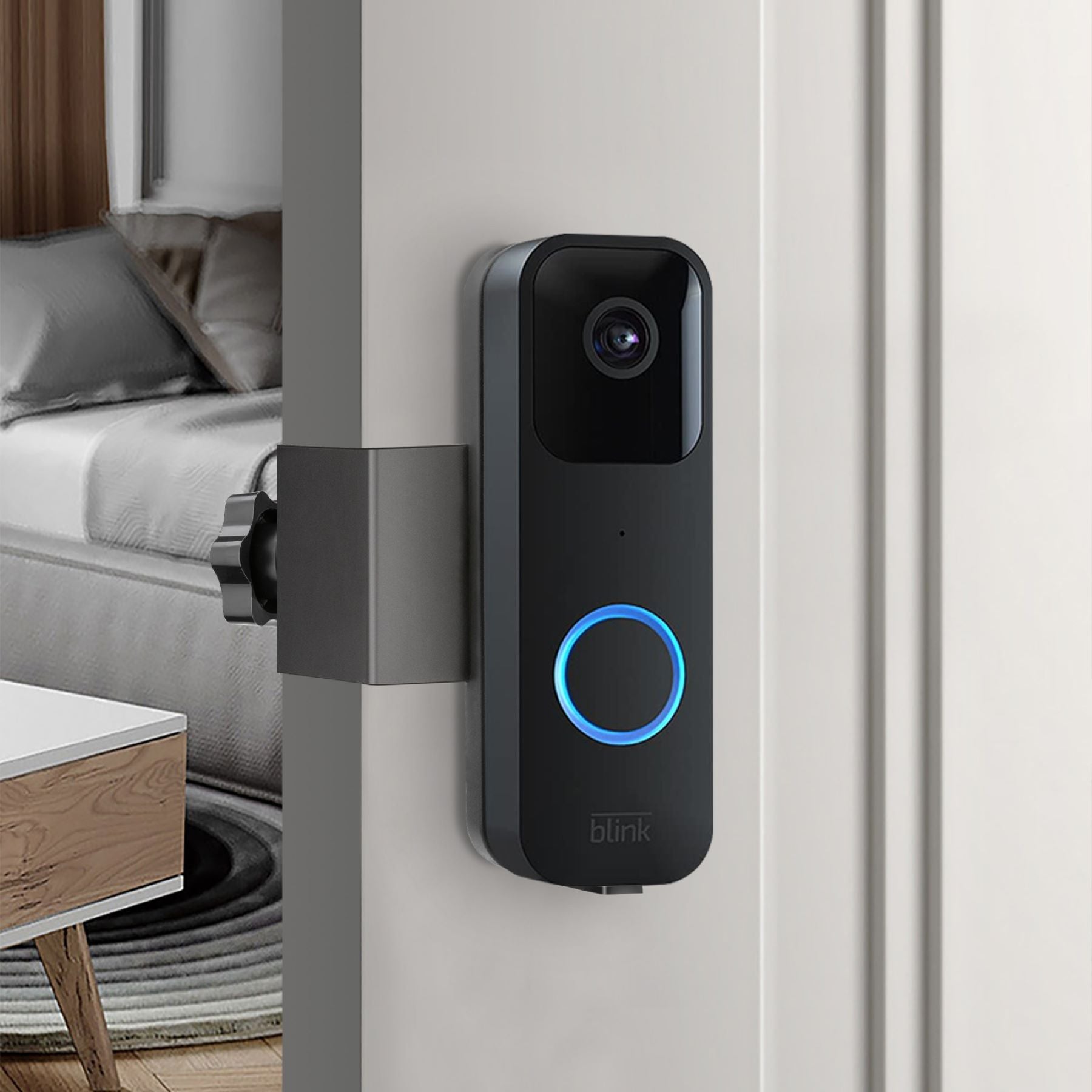 Drill - Free Anti - theft Doorbell Mount
