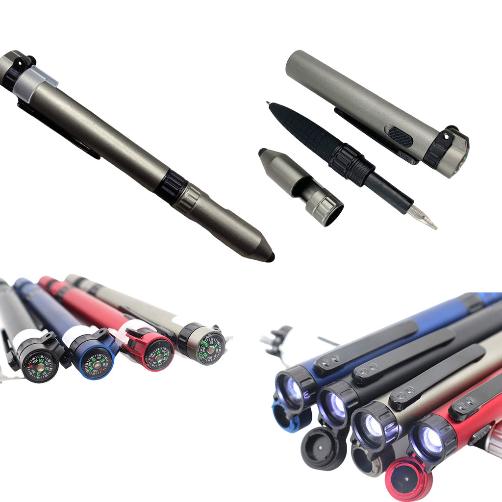 Outdoor Multi-Tool Pen-6-In-1 Led Light