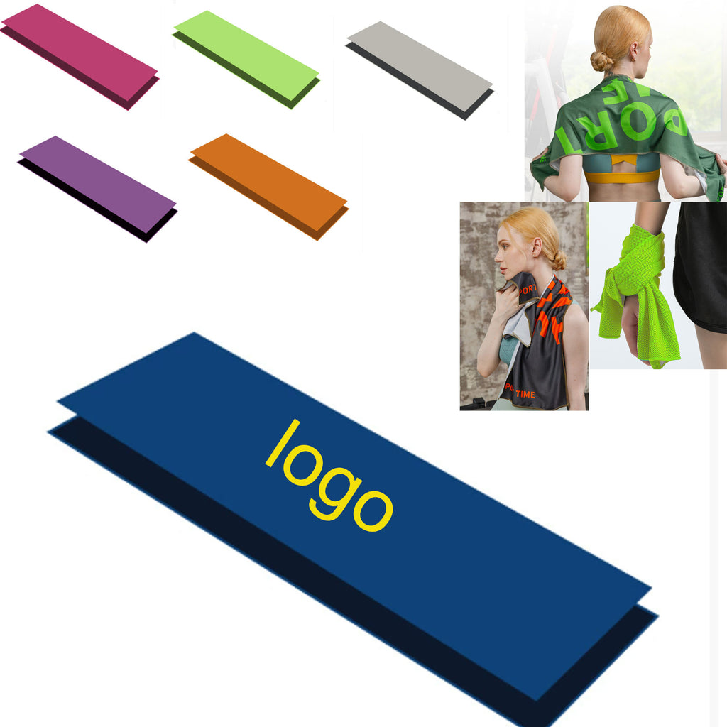 Custom Cooling Sports Towel Polyester Quick Dry Sweat Towel