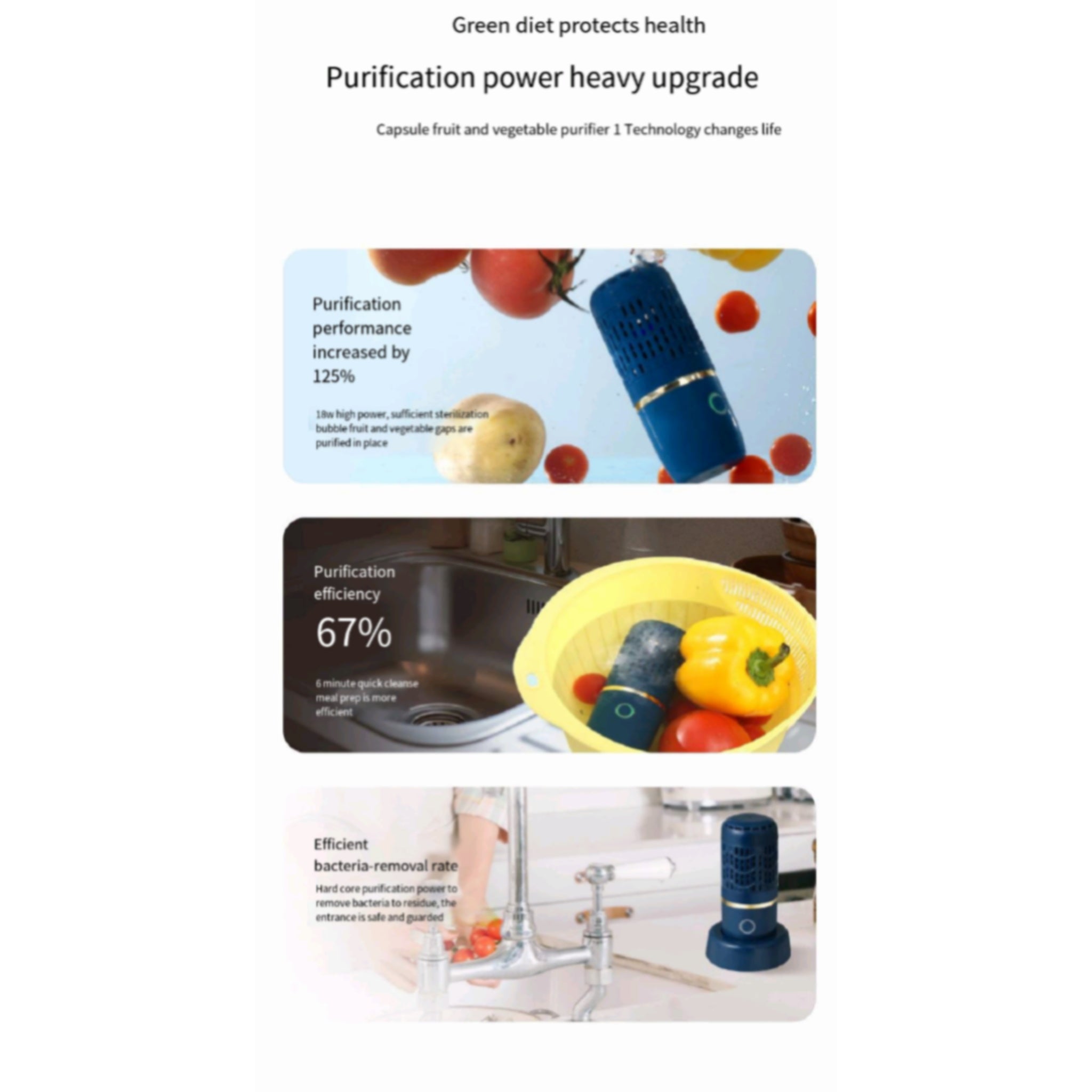 Hydroxyl Water Ion Fruit And Vegetable Purifier
