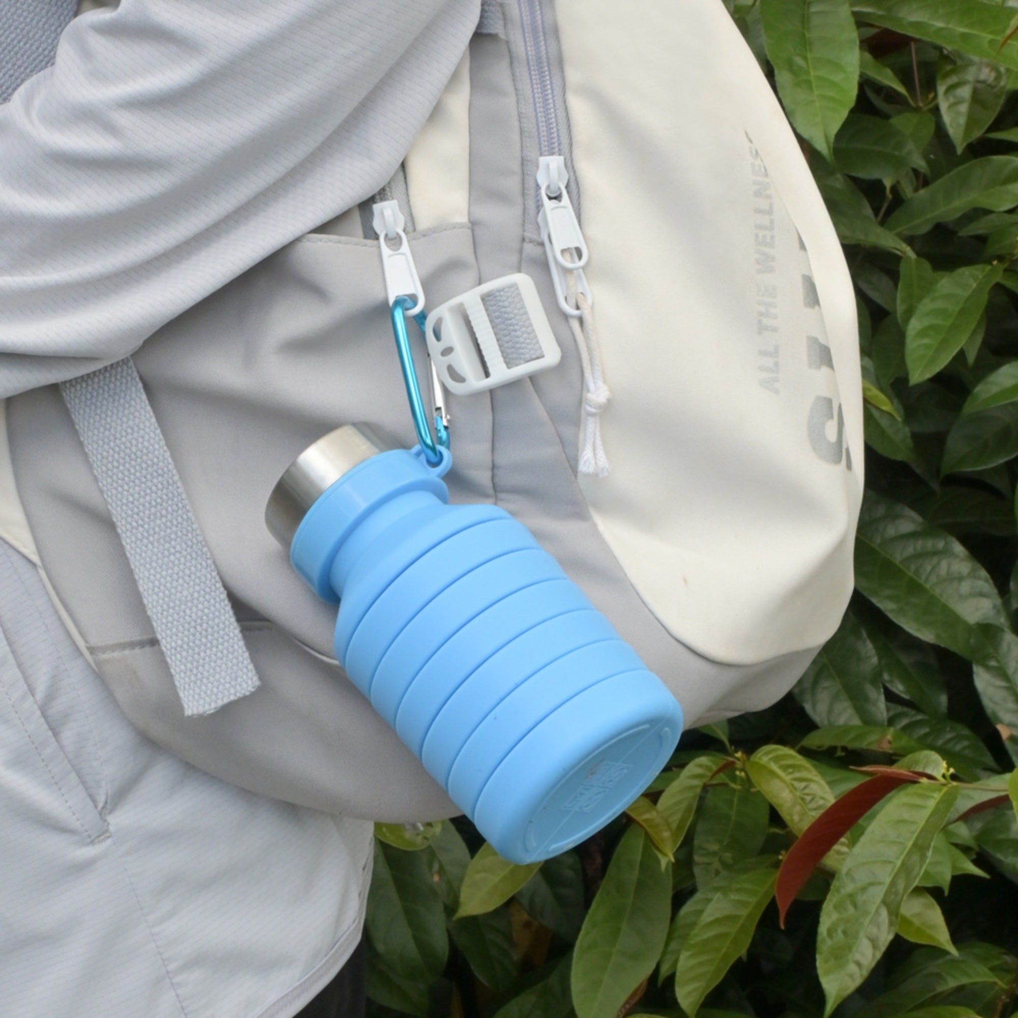 17-Ounce Silicone Collapsible Water Bottle