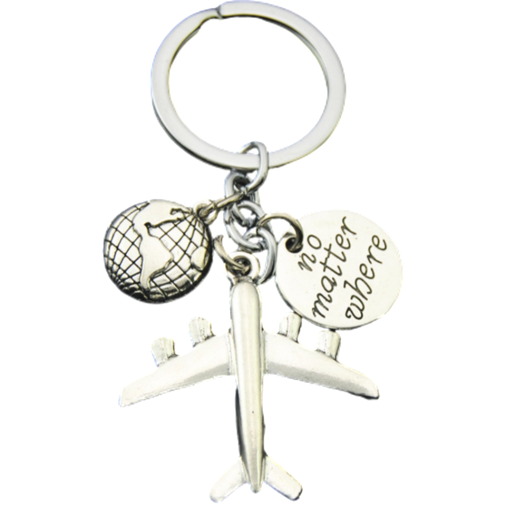 Airplane Travel - themed Keychain Pendant