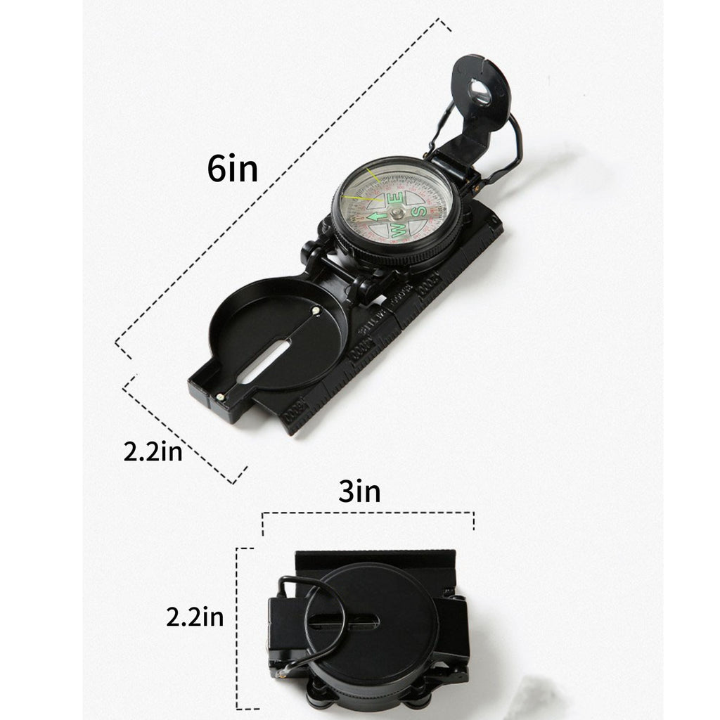 Outdoor Flip-Top Multifunctional Compass