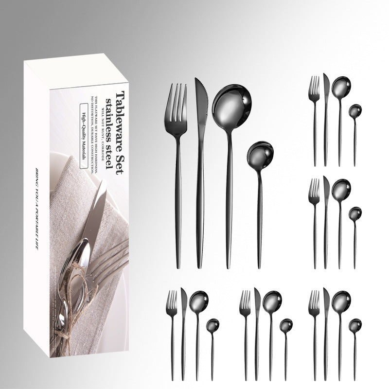 24 Pieces Stainless Steel Cutlery Set